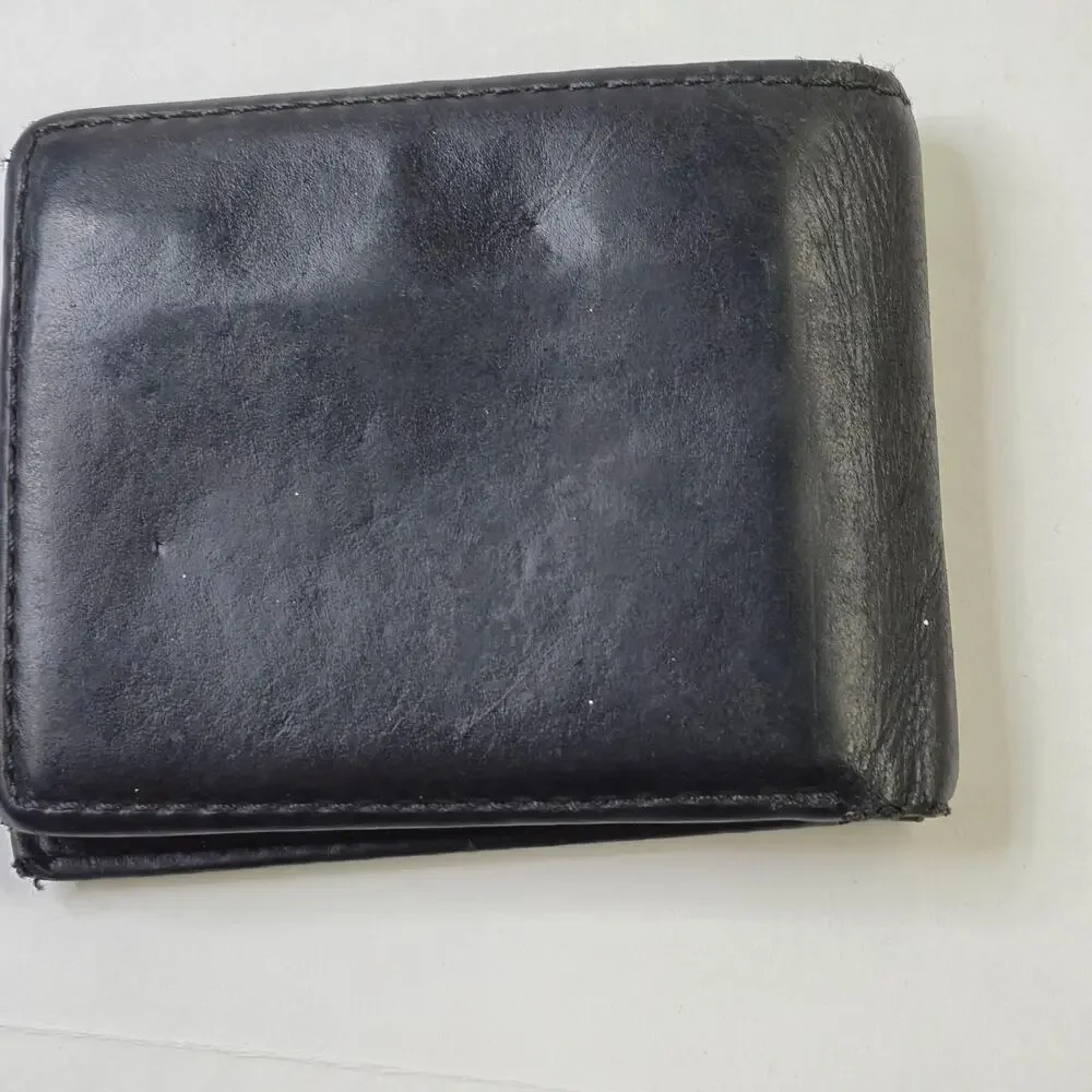 Harley-Davidson Wallet Mens One Size Black Leather Bifold American Legend